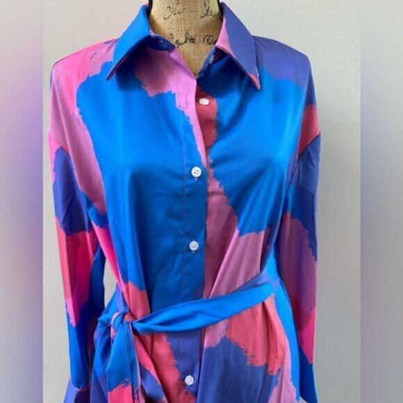 Artsy dress Multicolour with belt - Picture 2 of 6